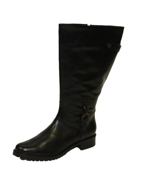 Stivale a gamba larga colore caffè carrarmato