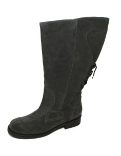 Stivale a gamba larga SCAMOSCIATO GRIGIO