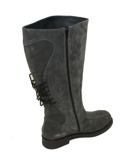 Stivale a gamba larga SCAMOSCIATO GRIGIO