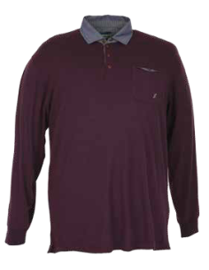 Maxfort Polo manica lunga bielastica melange