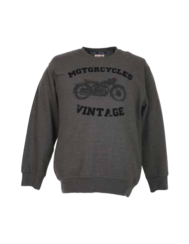 Felpa Maxfort girocollo  stampa Motocycles Vintage