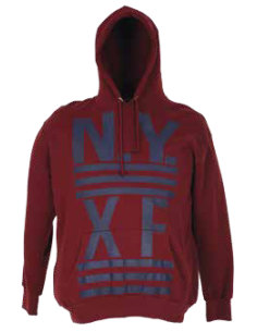 Felpa Cappuccio Maxfort stampa N.Y