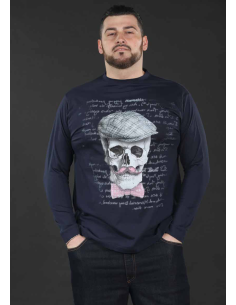 Maxfort - T-shirt manica lunga teschio 100% cotone 2