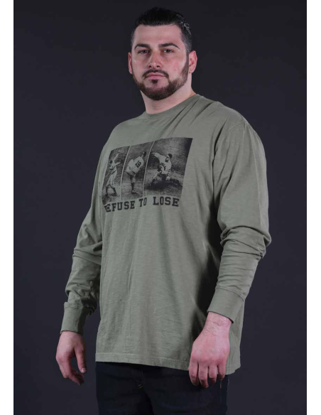 Maxfort - T-shirt manica lunga baseball 100% cotone