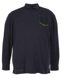 Maxfort  Polo manica lunga  piquet con taschino 100% cotone