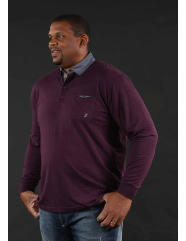 Maxfort Polo manica lunga bielastica melange