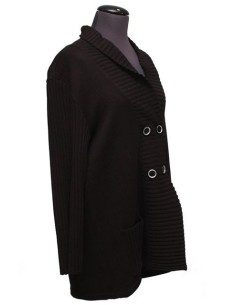 Cardigan cotone invernale NERO 2