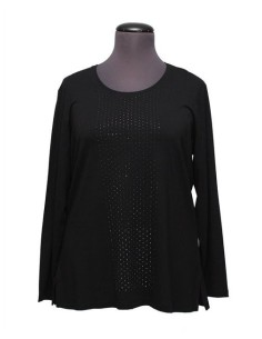 Sottogiacca nero in viscosa