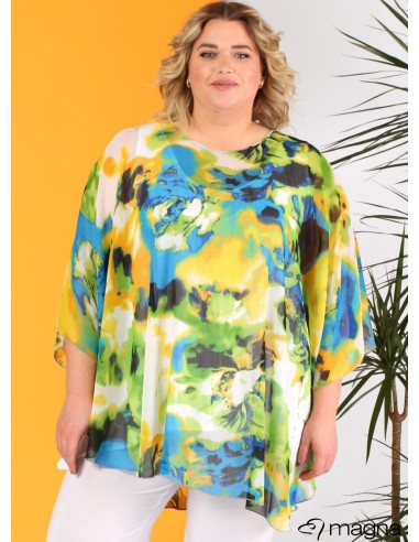 Camicetta Poncho Chiffon