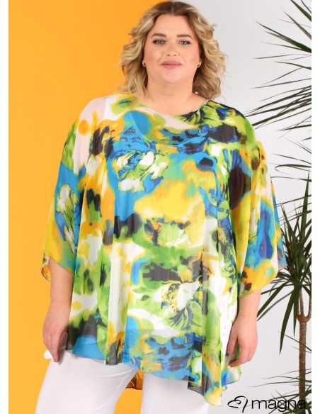 Camicetta Poncho Chiffon