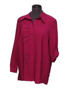 Camicia Sempre Più by Chalou  tinta unita fuxia