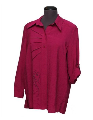 Camicia Sempre Più by Chalou  tinta unita fuxia