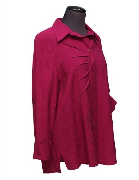 Camicia Sempre Più by Chalou  tinta unita fuxia