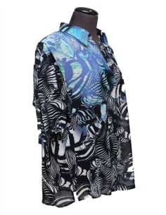 Camicia Chalou  fantasia azzurro 2