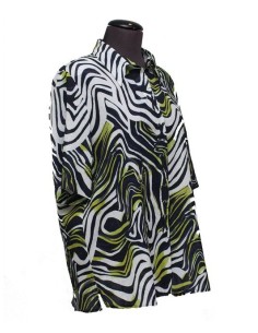 Camicia Chalou fantasia blu verde 2