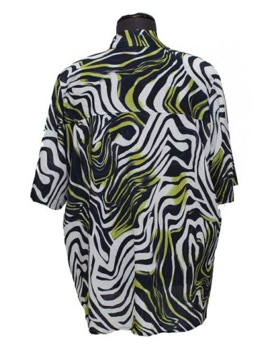 Camicia Chalou fantasia blu verde