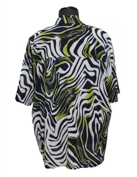 Camicia Chalou fantasia blu verde