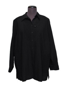 Camicia tinta unita nera