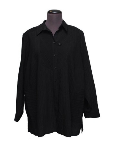 Camicia tinta unita nera