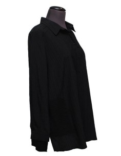 Camicia tinta unita nera 2