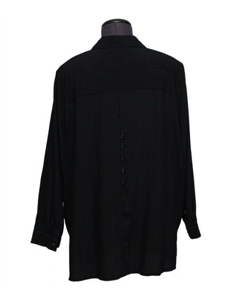 Camicia tinta unita nera