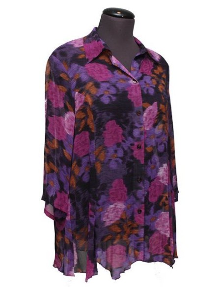 Chalou Camicia fantasia viola