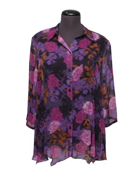 Chalou Camicia fantasia viola