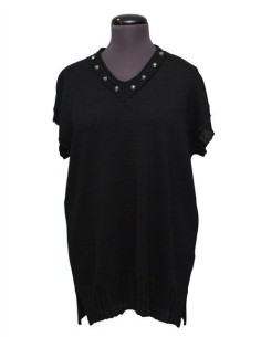 Cardigan gilet  cotone invernale nero