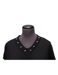 Cardigan gilet  cotone invernale nero 2