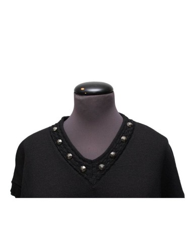 Cardigan gilet  cotone invernale nero Cardigan gilet  cotone invernale nero