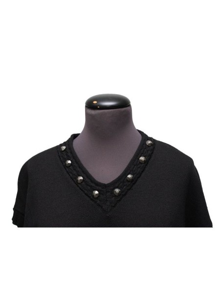 Cardigan gilet  cotone invernale nero