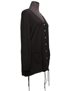 Cardigan cotone invernale marrone 2