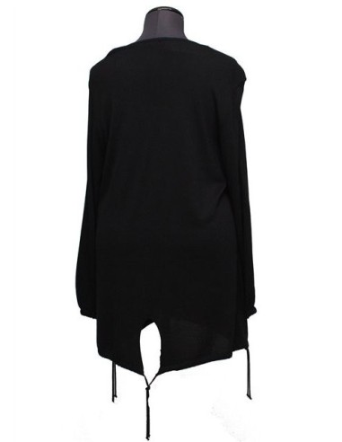 Cardigan cotone invernale nero Cardigan cotone invernale nero