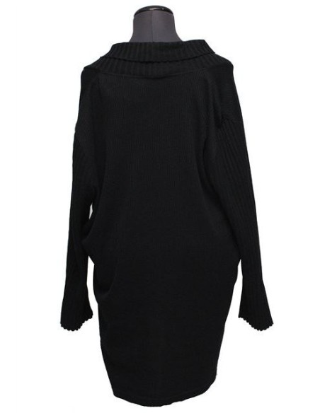 Cardigan cotone invernale nero