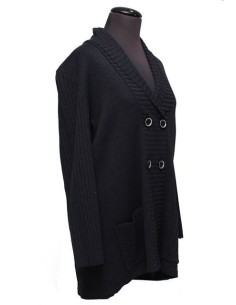 Cardigan cotone invernale blu'avio 2