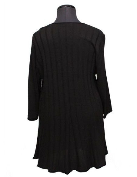 Maglia  girocollo a trapezio marrone