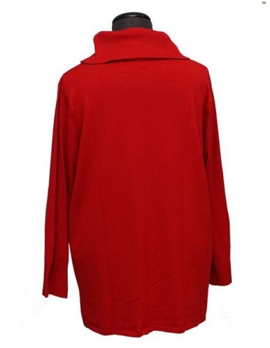 Maglia collo alto rossa invernale Maglia collo alto rossa invernale