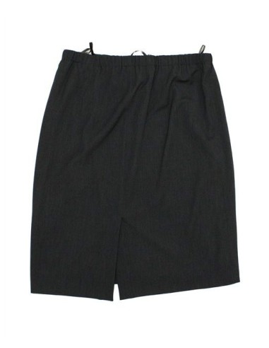 Gonna in viscosa invernale grigio