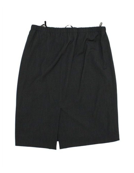 Gonna in viscosa invernale grigio