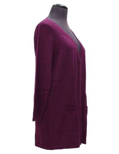 Cardigan viola in  viscosa invernale biggi M Cardigan viola in  viscosa invernale biggi M