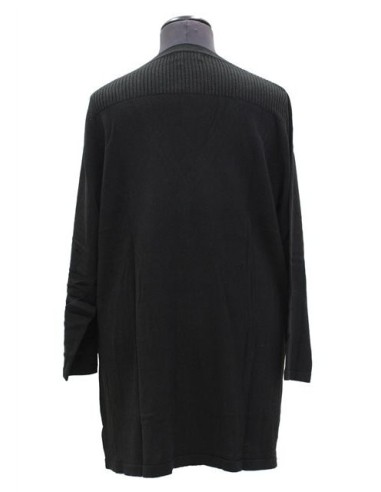 Cardigan nero con tasche  viscosa invernale