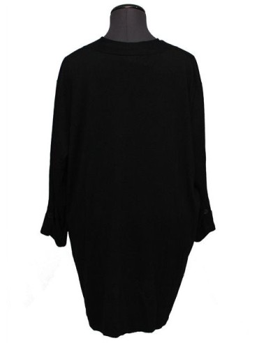 Cardigan nero viscosa invernale Cardigan nero viscosa invernale