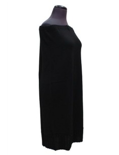 Gonna in maglia di lana nera dritta 2