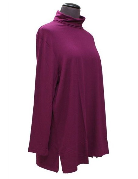 Maglia ciclista viola elasticizzata