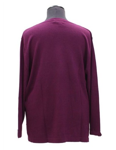 Maglia girocollo invernale viola viscosa