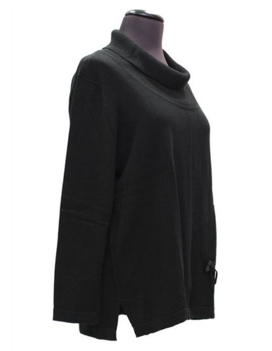 Maglia collo alto nera invernale Maglia collo alto nera invernale