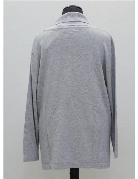 Maglia collo alto grigio invernale