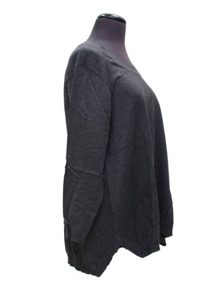 Maglia girocollo grigio