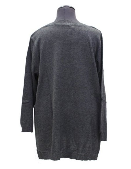Maglia girocollo grigio
