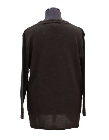 Maglia lana V marron Maglia lana V marron